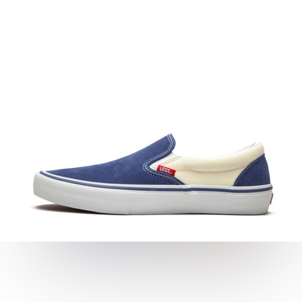 VANS  Slip on Pro Edition Color Block Navy Cream Color Block Women's Size 9